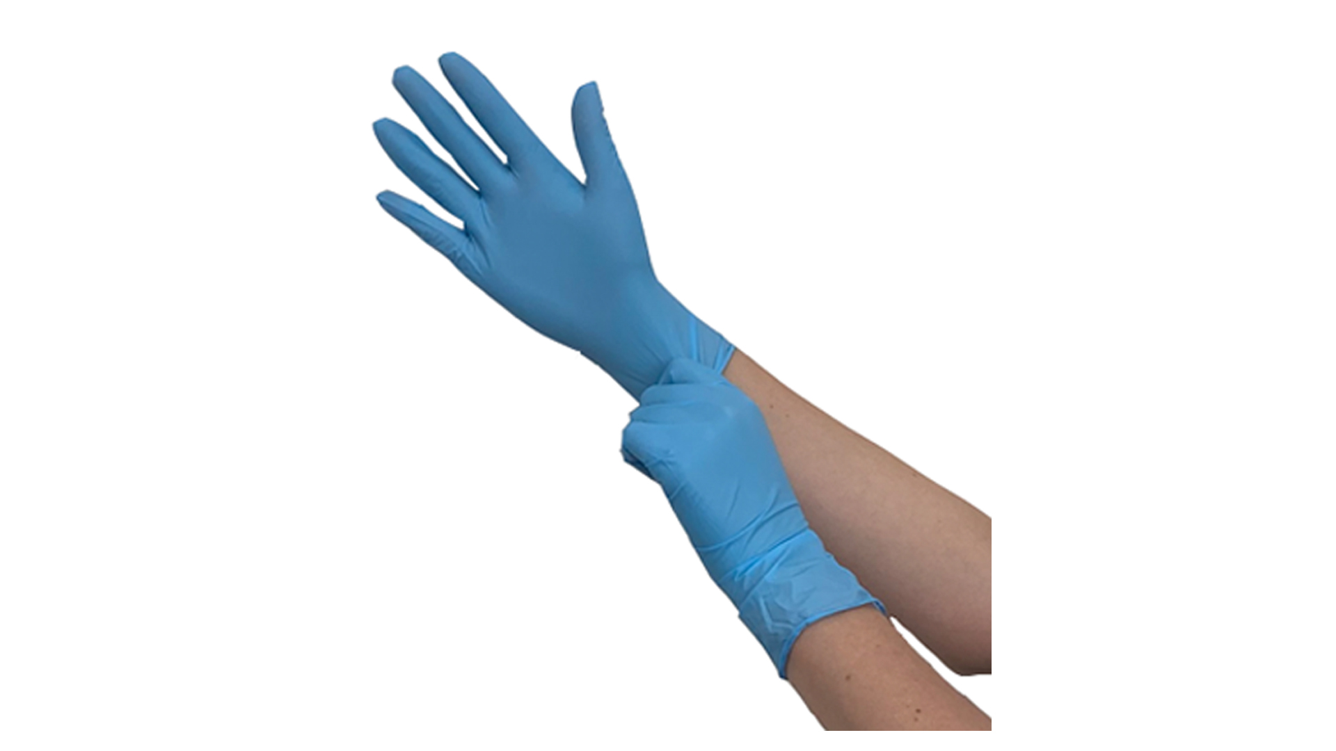 Nitrilhandschuhe Puderfrei Blau - L (200 Stück